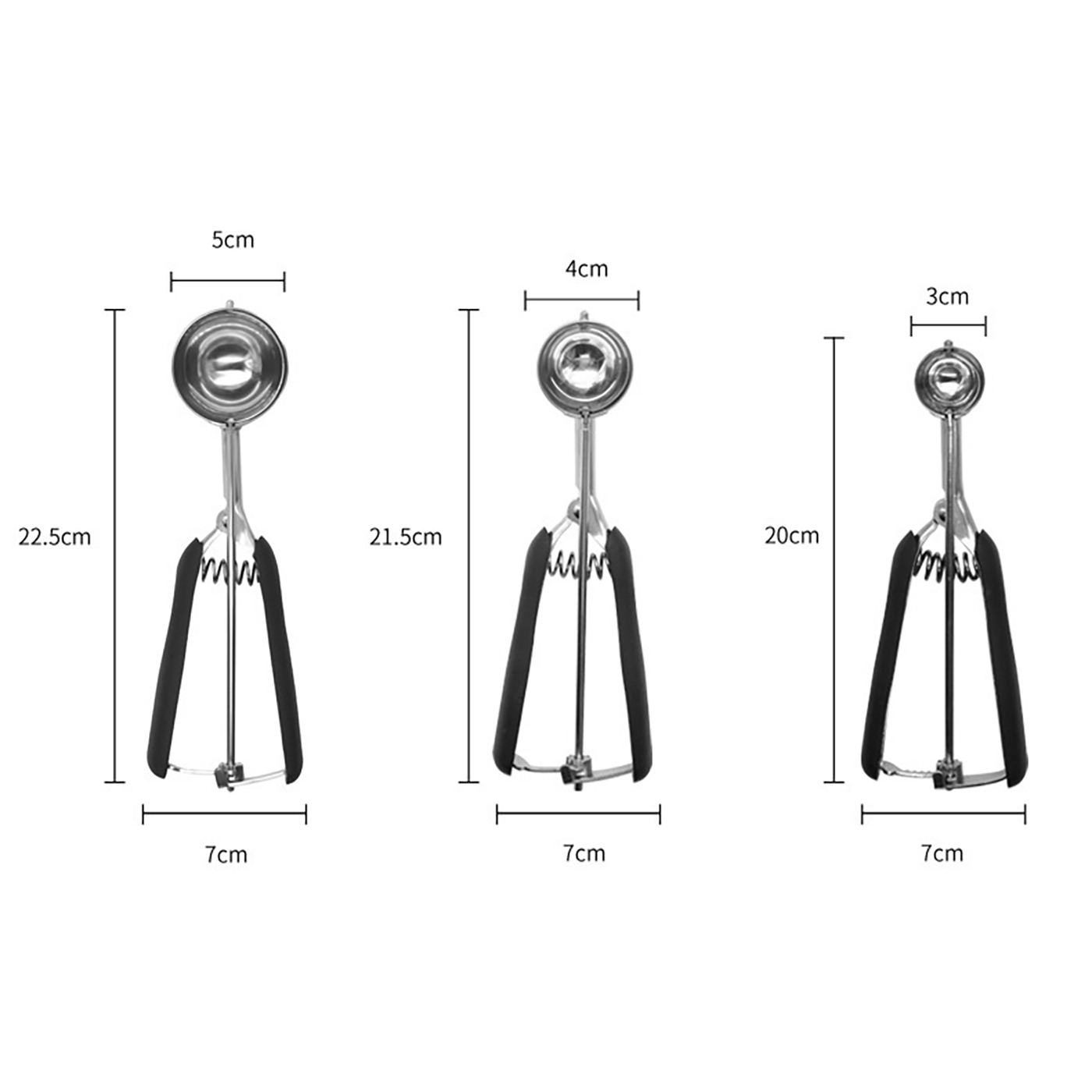 Custom 3Pcs Ice Cream Scoop Set2