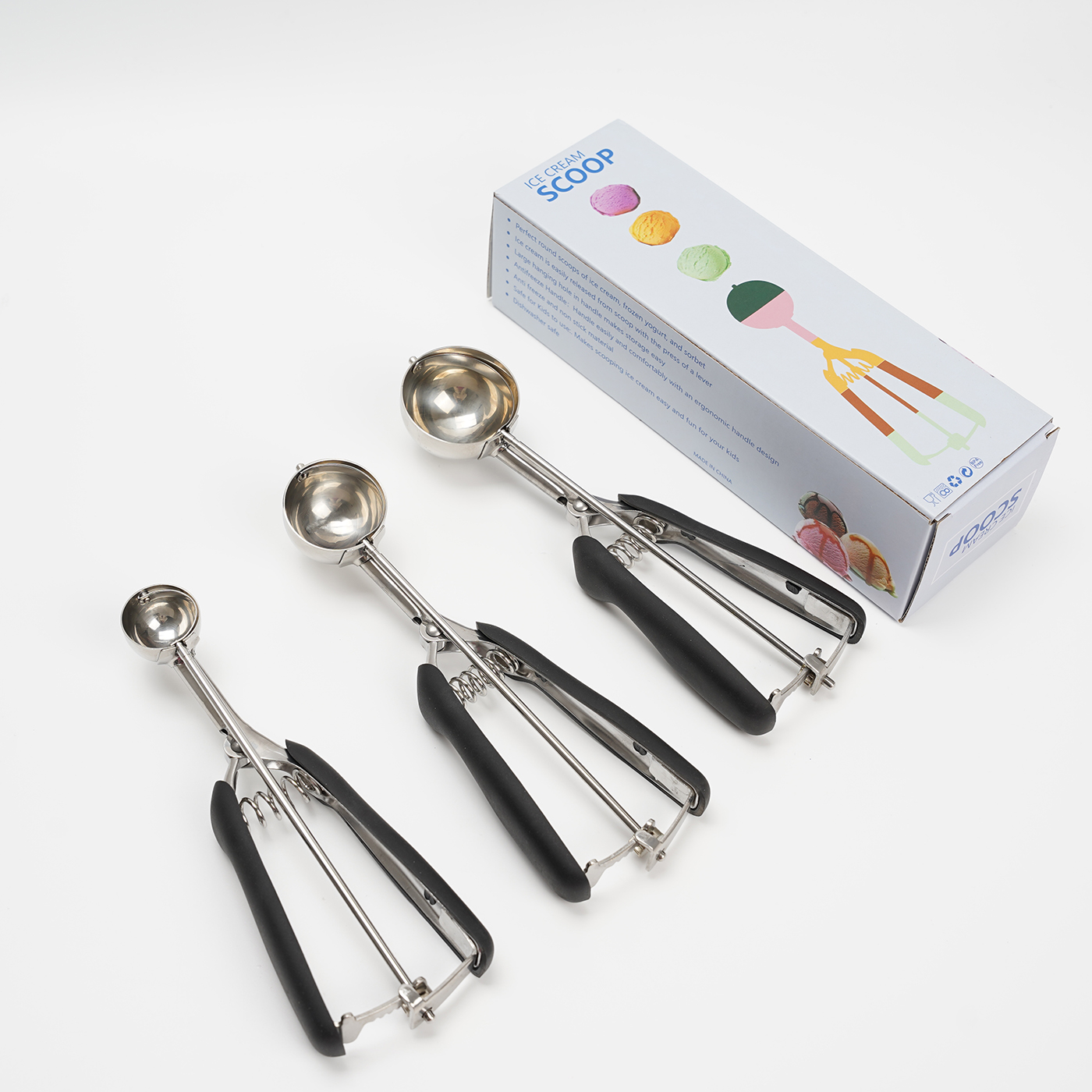 Custom 3Pcs Ice Cream Scoop Set4