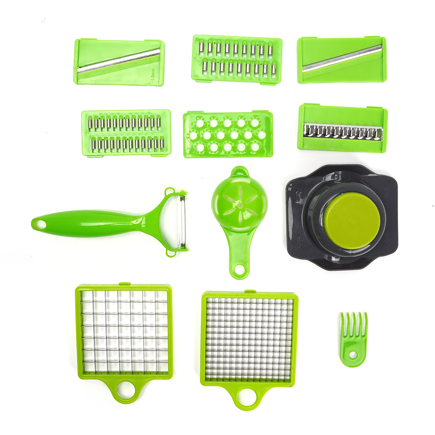 12 Pcs Multifunctional Vegetable Chopper Cutter Slicer1