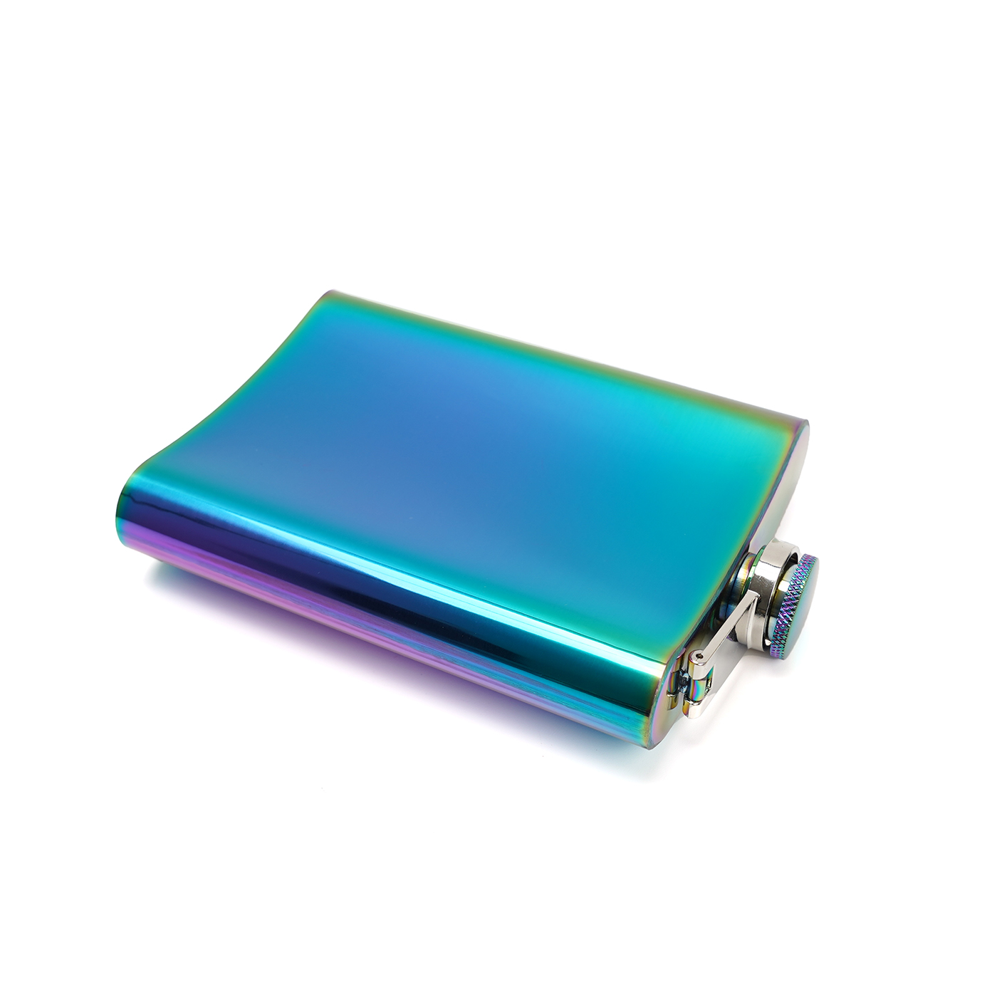 Pocket Iridescent Rainbow Hip Flask 2