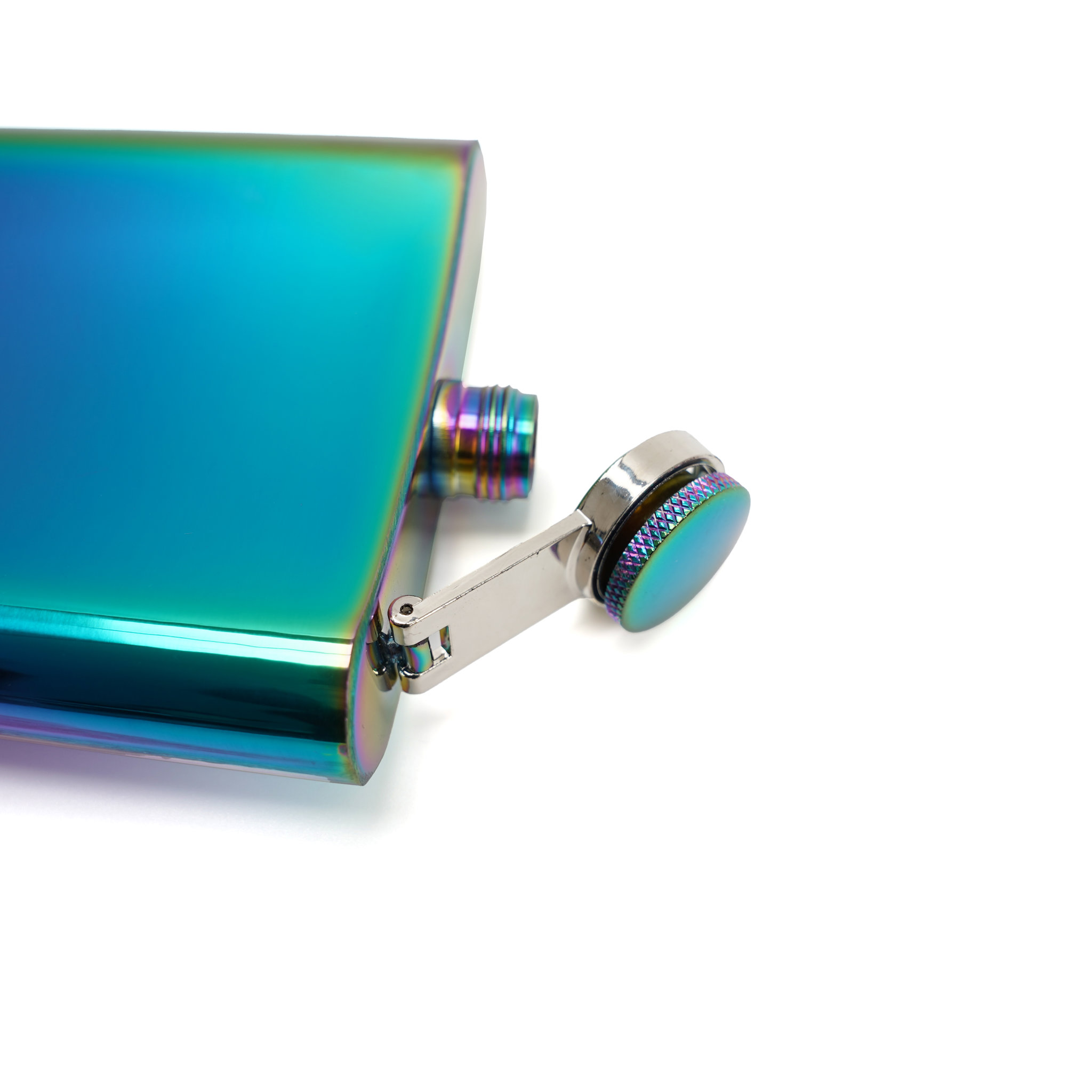 Pocket Iridescent Rainbow Hip Flask 3