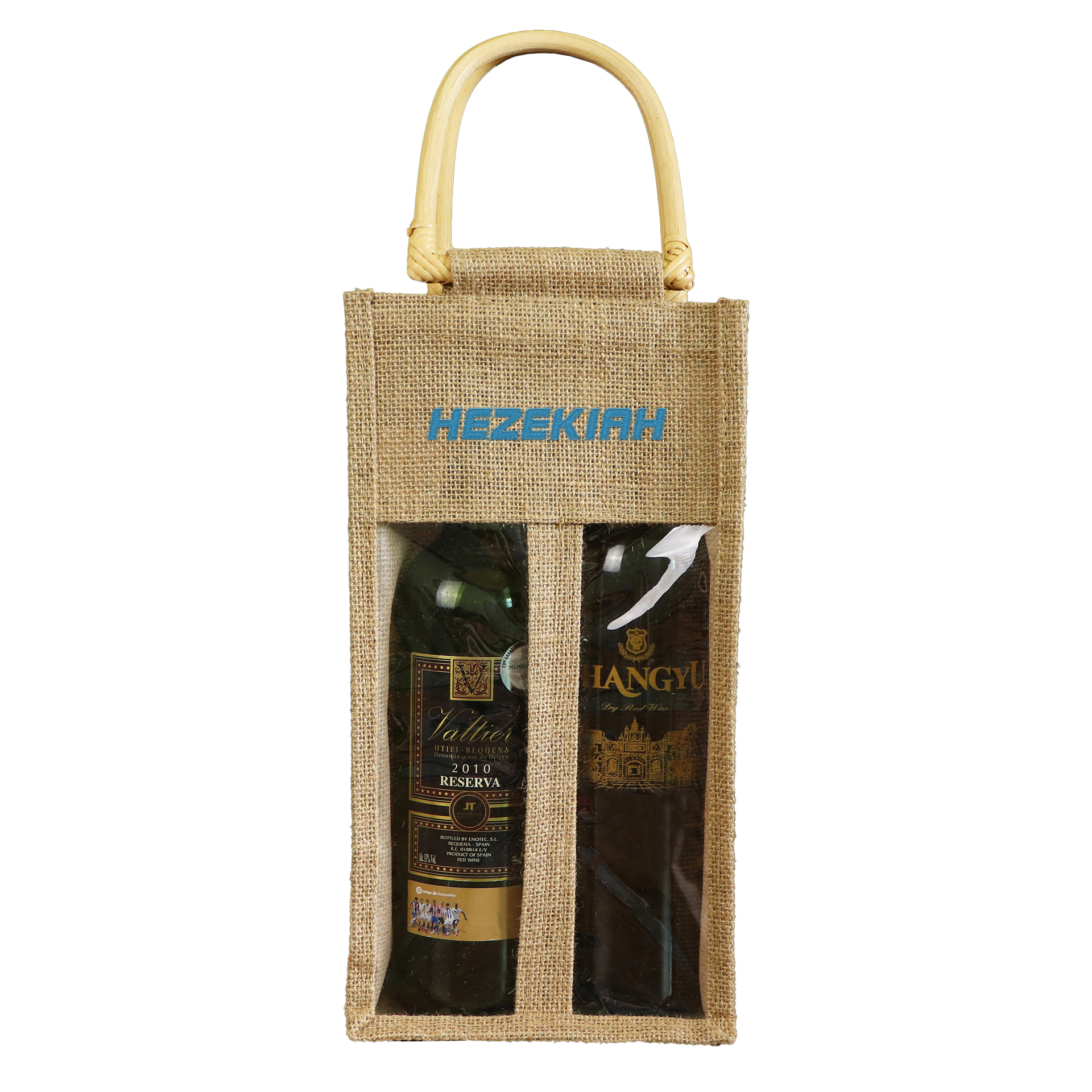 2-Bottle Wine Bag With Clear Window 