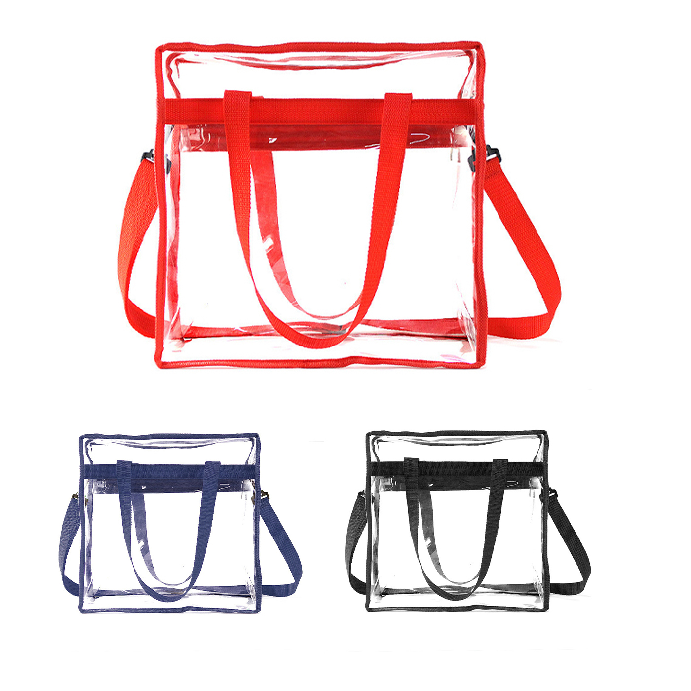 Promotional Clear Zippered Tote Bag