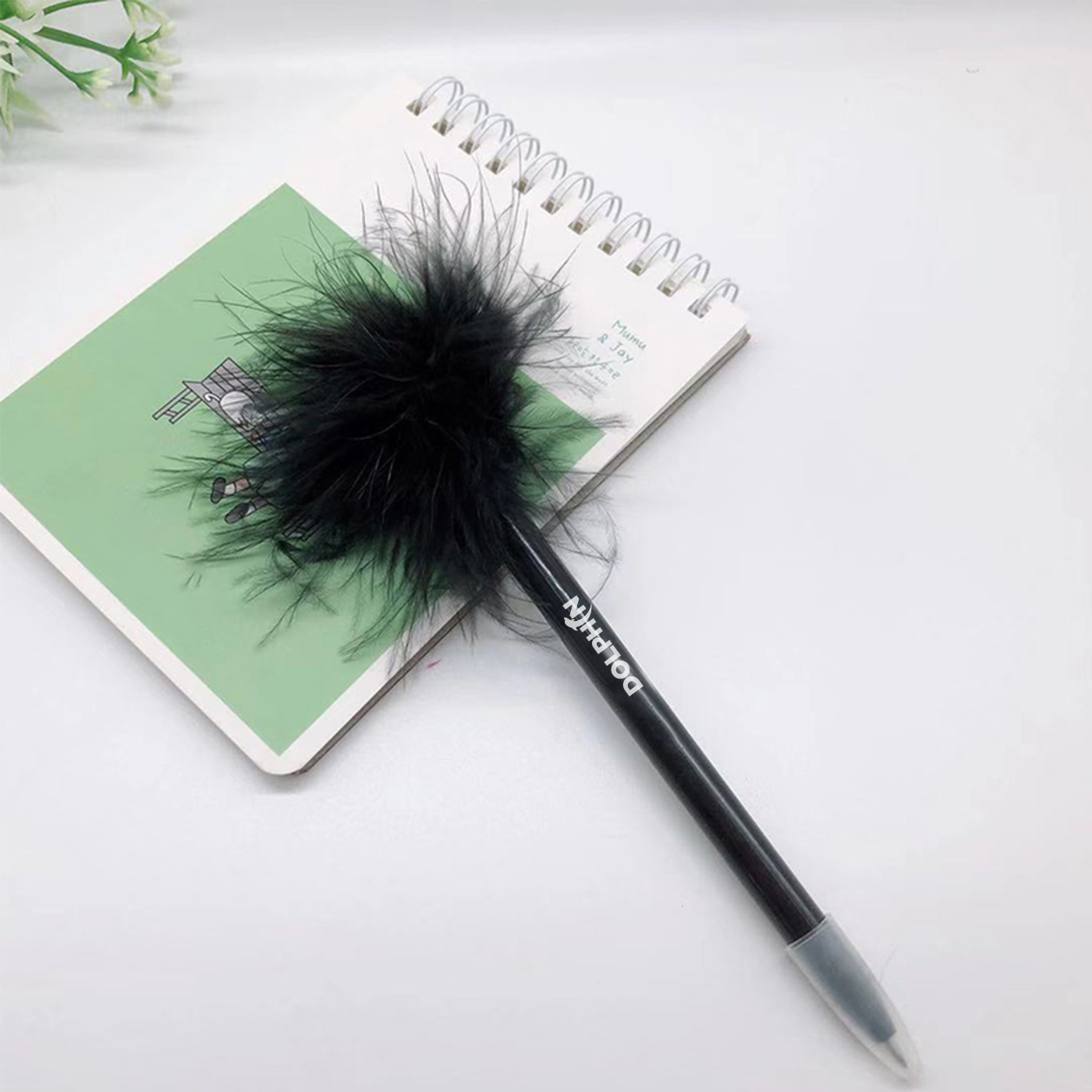 Custom Feather Top Ballpoint Pen