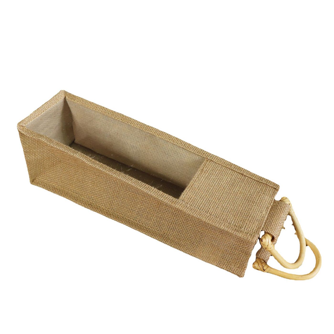 Jute Wine Gift Bag With Window2