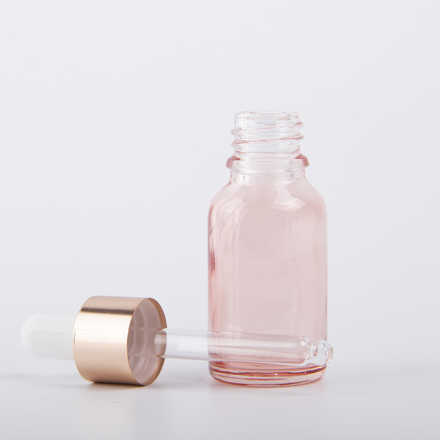Custom 15ml Rose Gold Glass Dropper Bottle3