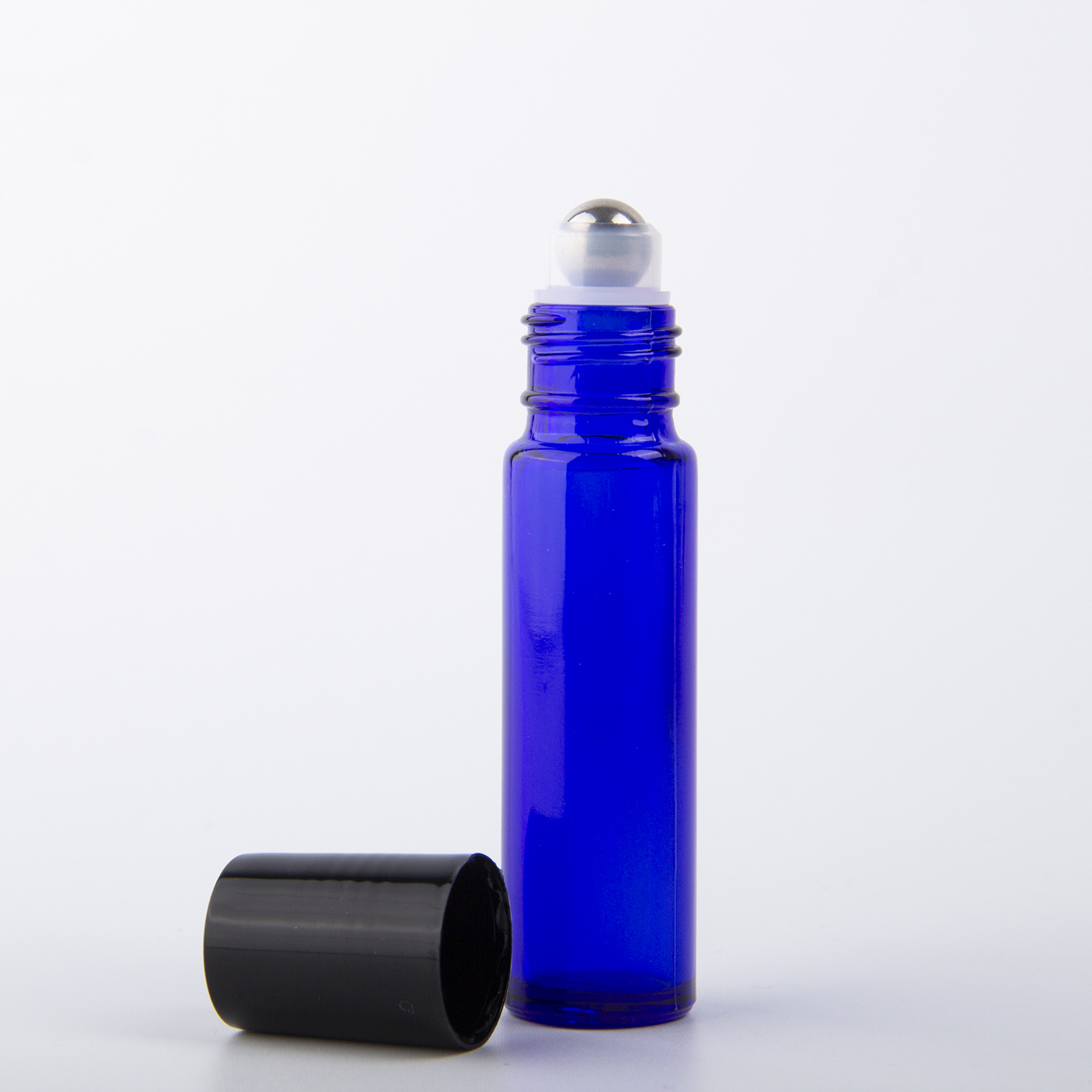 Custom Blue Glass Roll On Bottle2