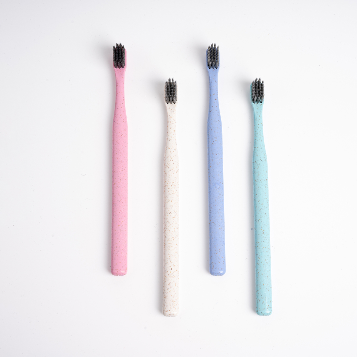 Custom 4 PCS Wheat Straw Toothbrush2