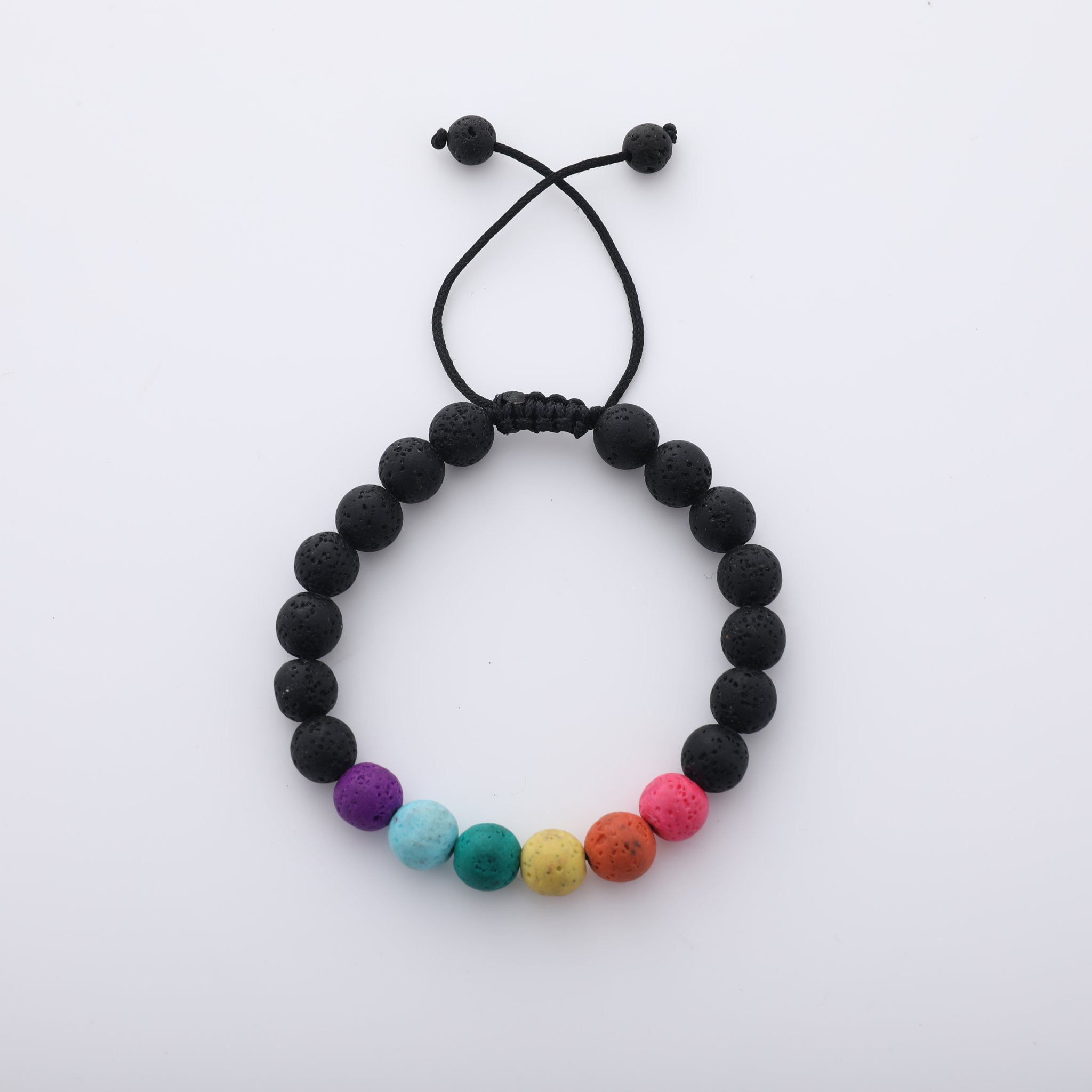 Colorful Lava Stone Bracelet2