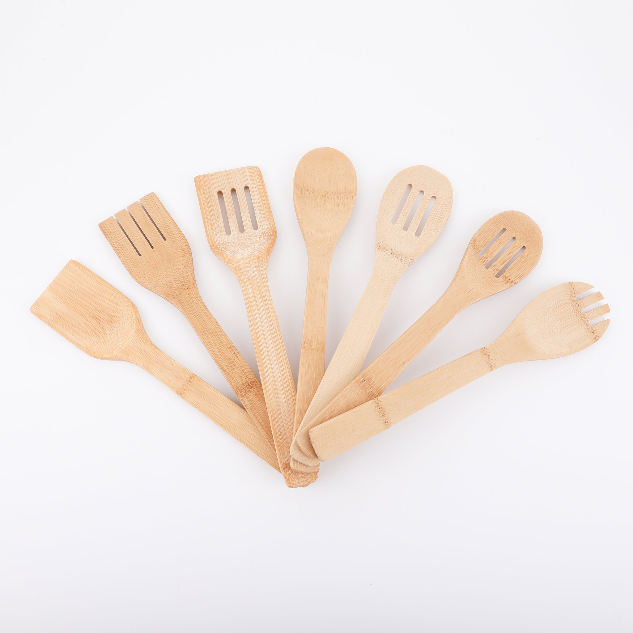 Kitchen Bamboo Cooking Spoons Set2