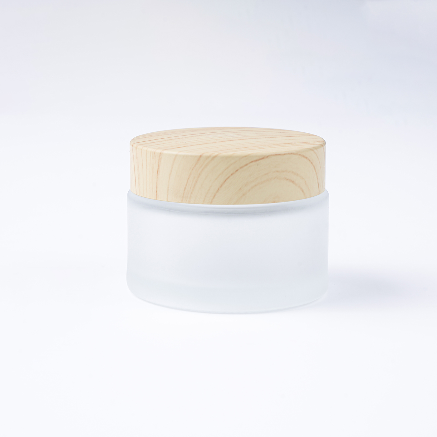 Custom Frosted Glass Cream Jar2