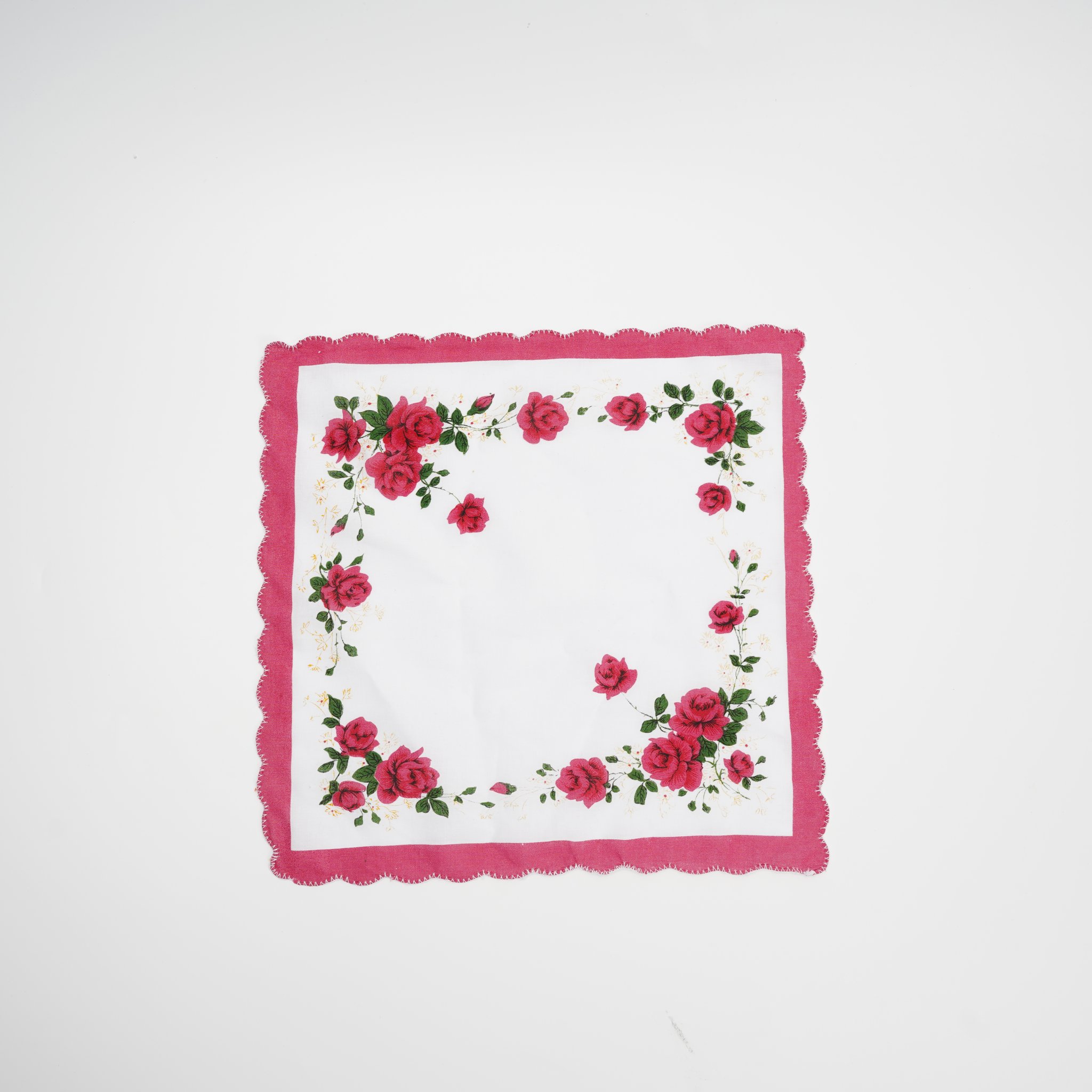 Vintage Floral Cotton Handkerchief4