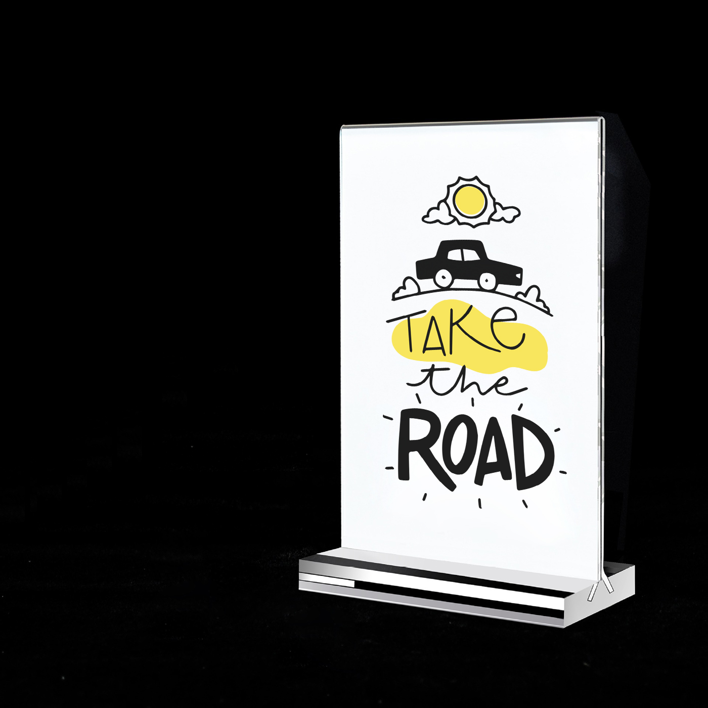 Custom A4 Acrylic Tabletop Sign Holder 1