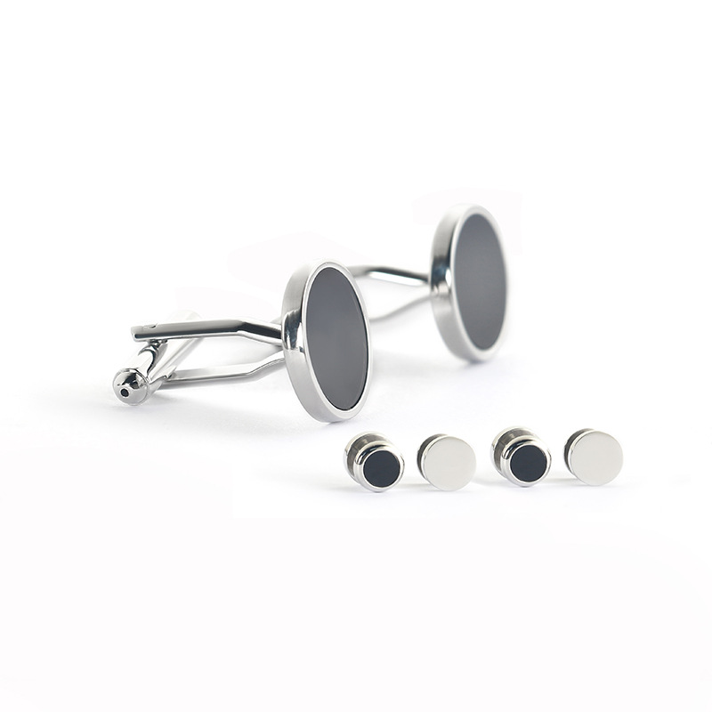 Black Stone Fashion Cufflink
