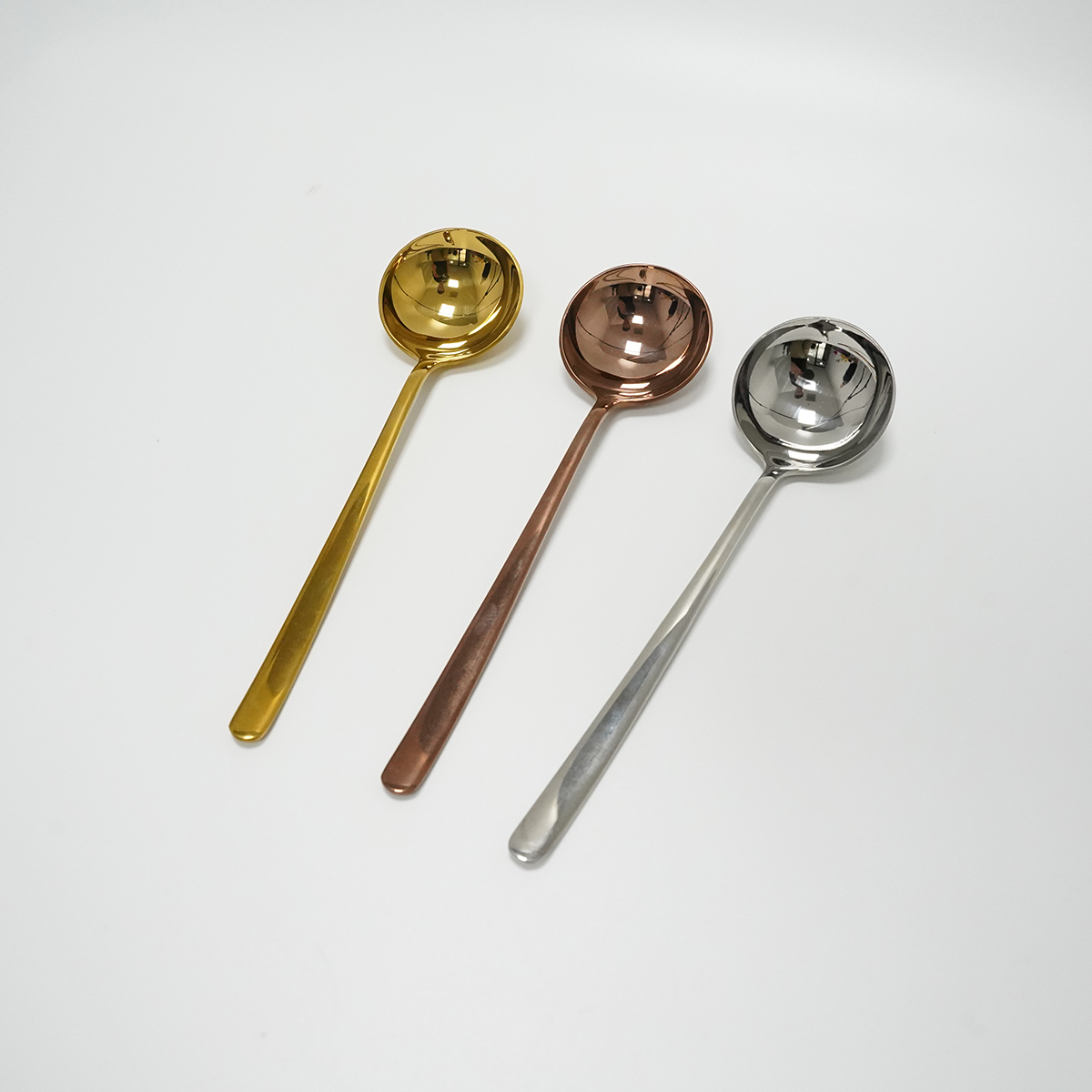 Durable Golden Round Spoon3