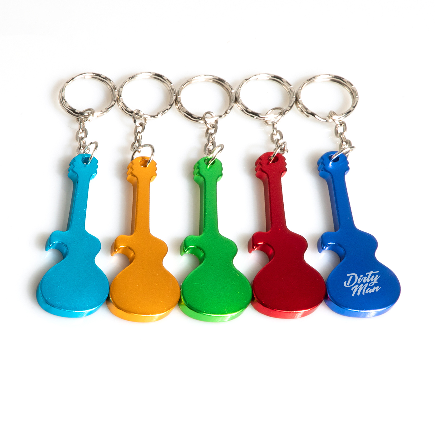 Promotional Guitar Bottle Opener Keychain