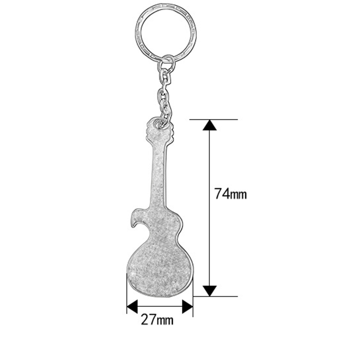 Promotional Guitar Bottle Opener Keychain2