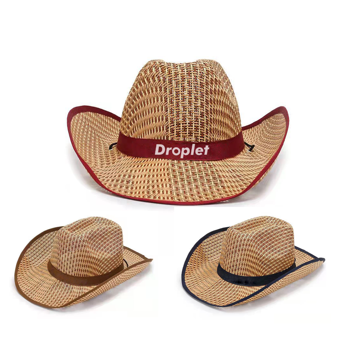 Promotional Sun Straw Western Cowboy Hat