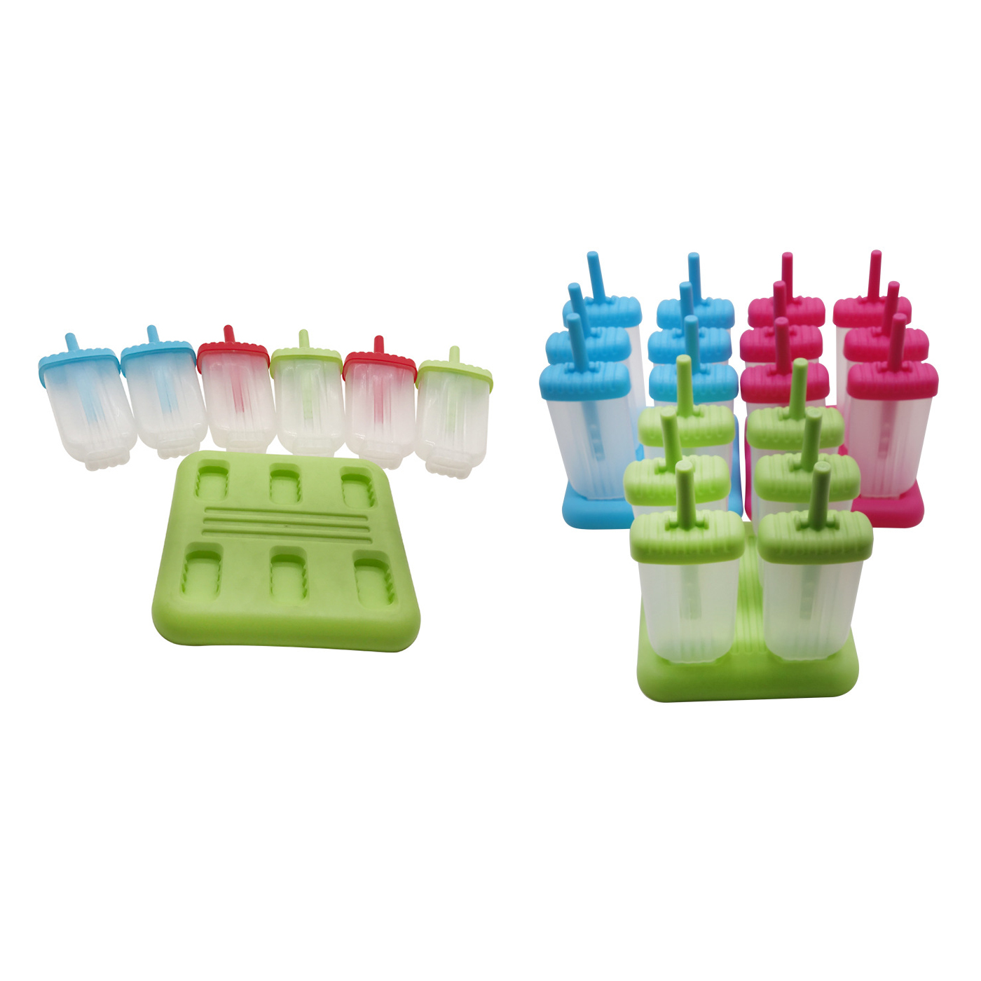 Promotional Reusable 6 Pack Popsicle Mold