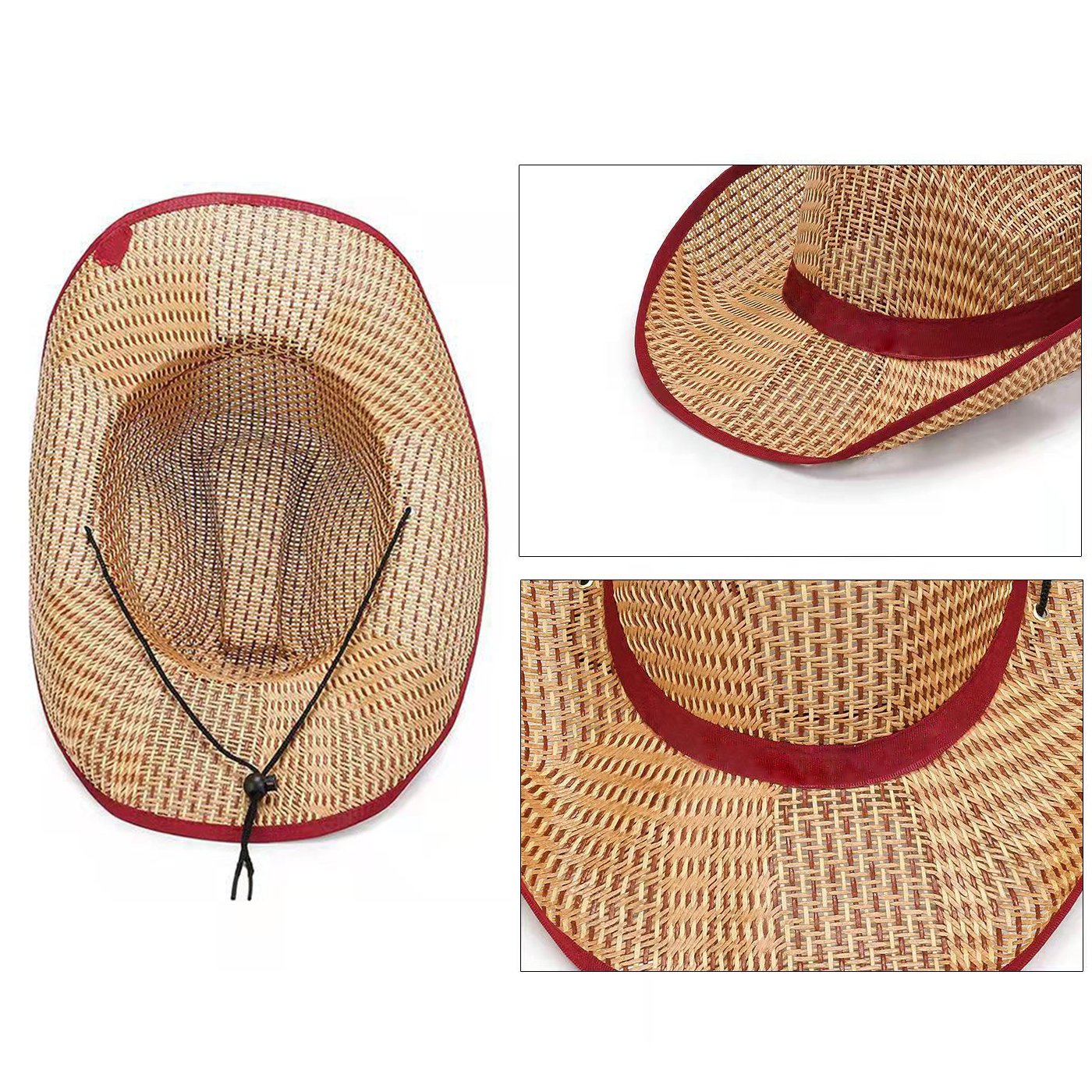 Promotional Sun Straw Western Cowboy Hat2