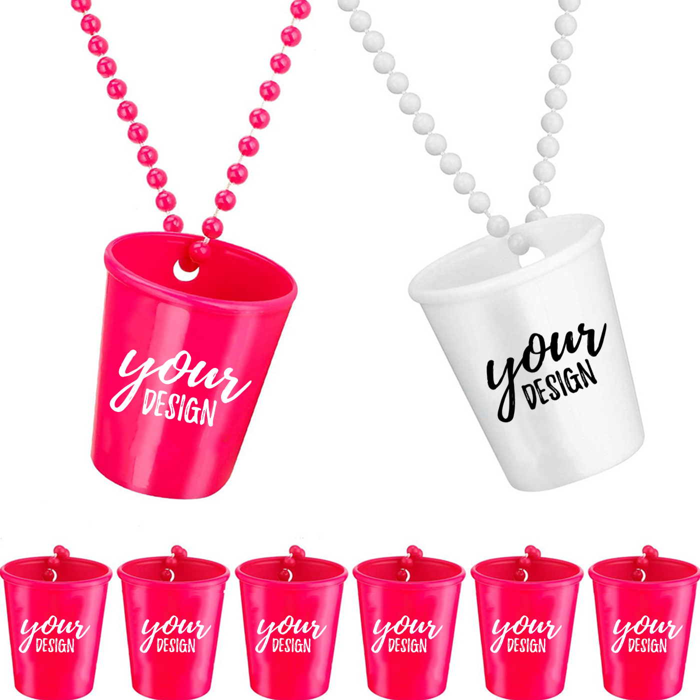 Shot Glasses Cups Birthday Necklace 