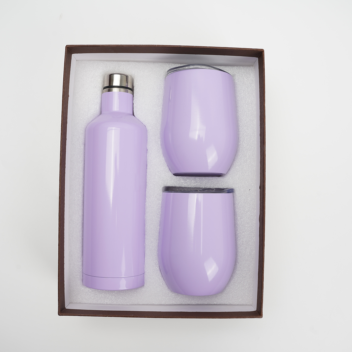 Promotional Stainless Steel Wine Bottle And Tumbler Set4