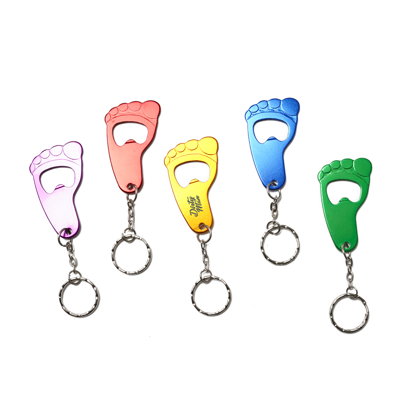 Promotional Foot Shape Bottle Opener Keychain1