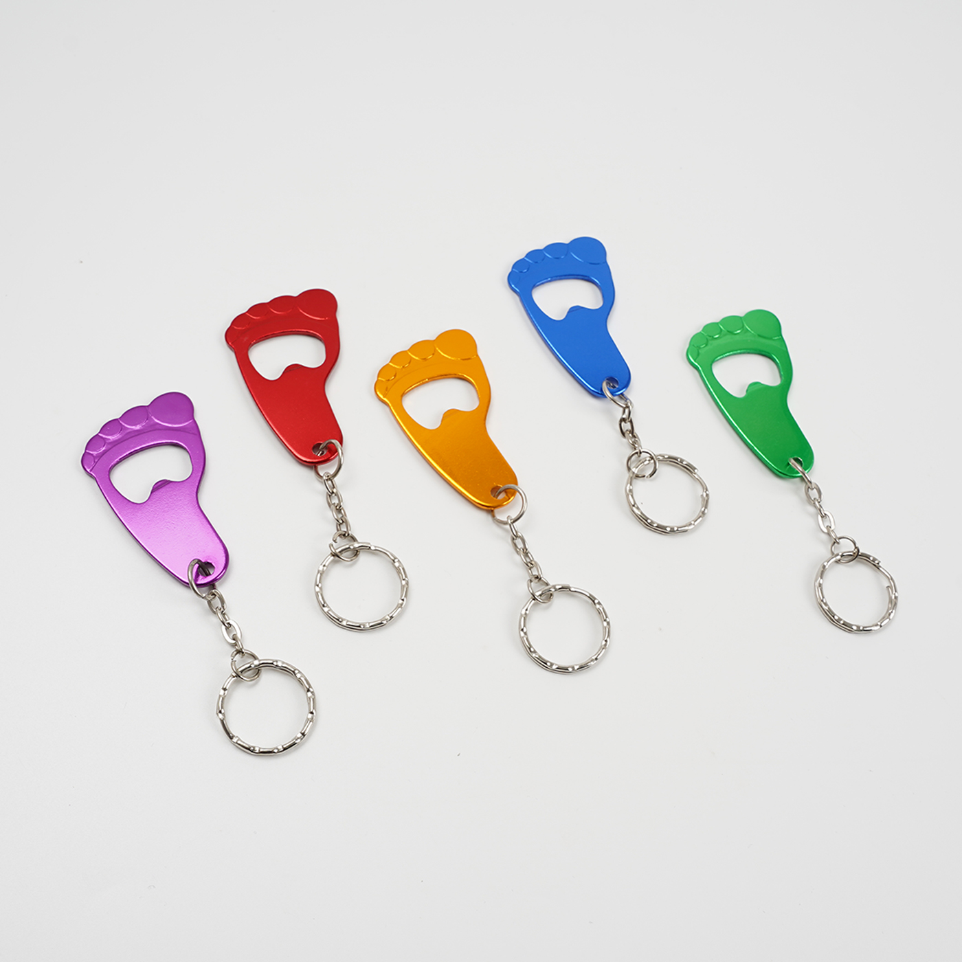 Promotional Foot Shape Bottle Opener Keychain2