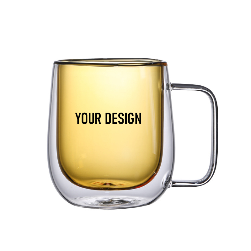 Double Wall Insulated Coffee Glass Mug2