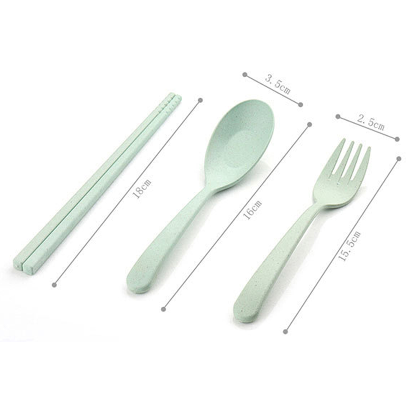 &nbsp;Wheat Straw Portable Cutlery Set3