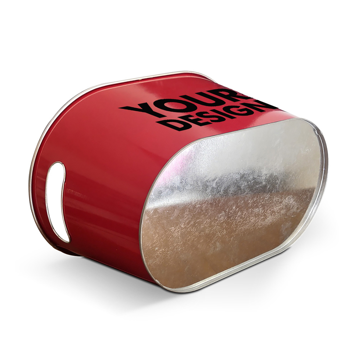 Promotional 10L Oval Galvanized Beer Bucket2