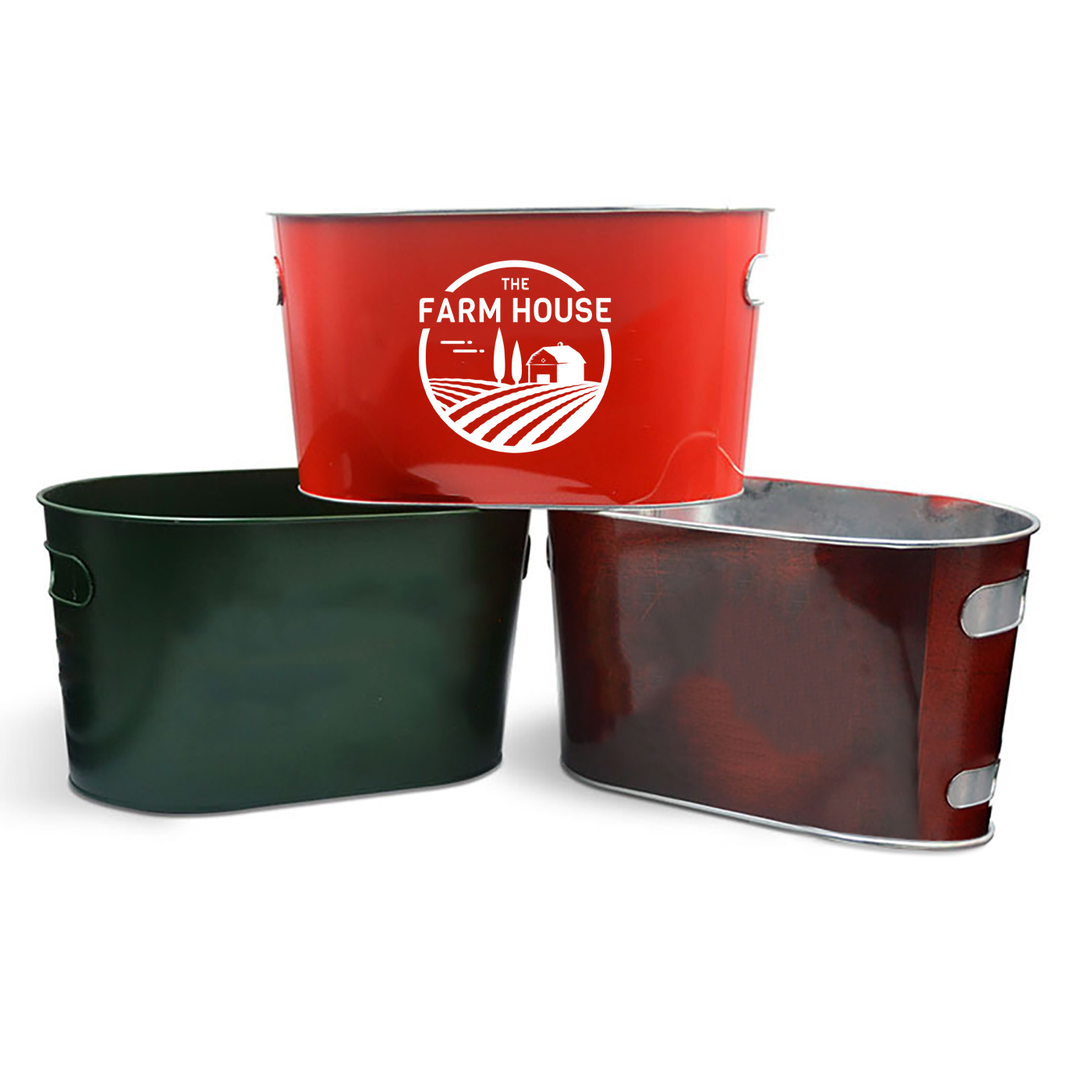 Promotional 10L Oval Galvanized Beer Bucket