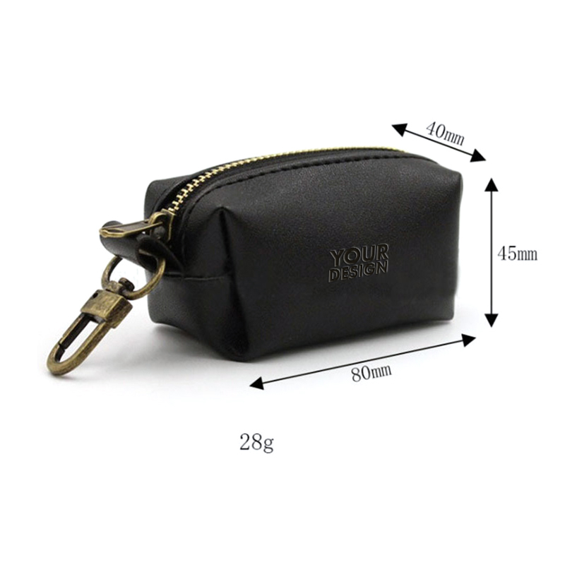 Promotional PU Leather Dog Poop Bag Carrier2