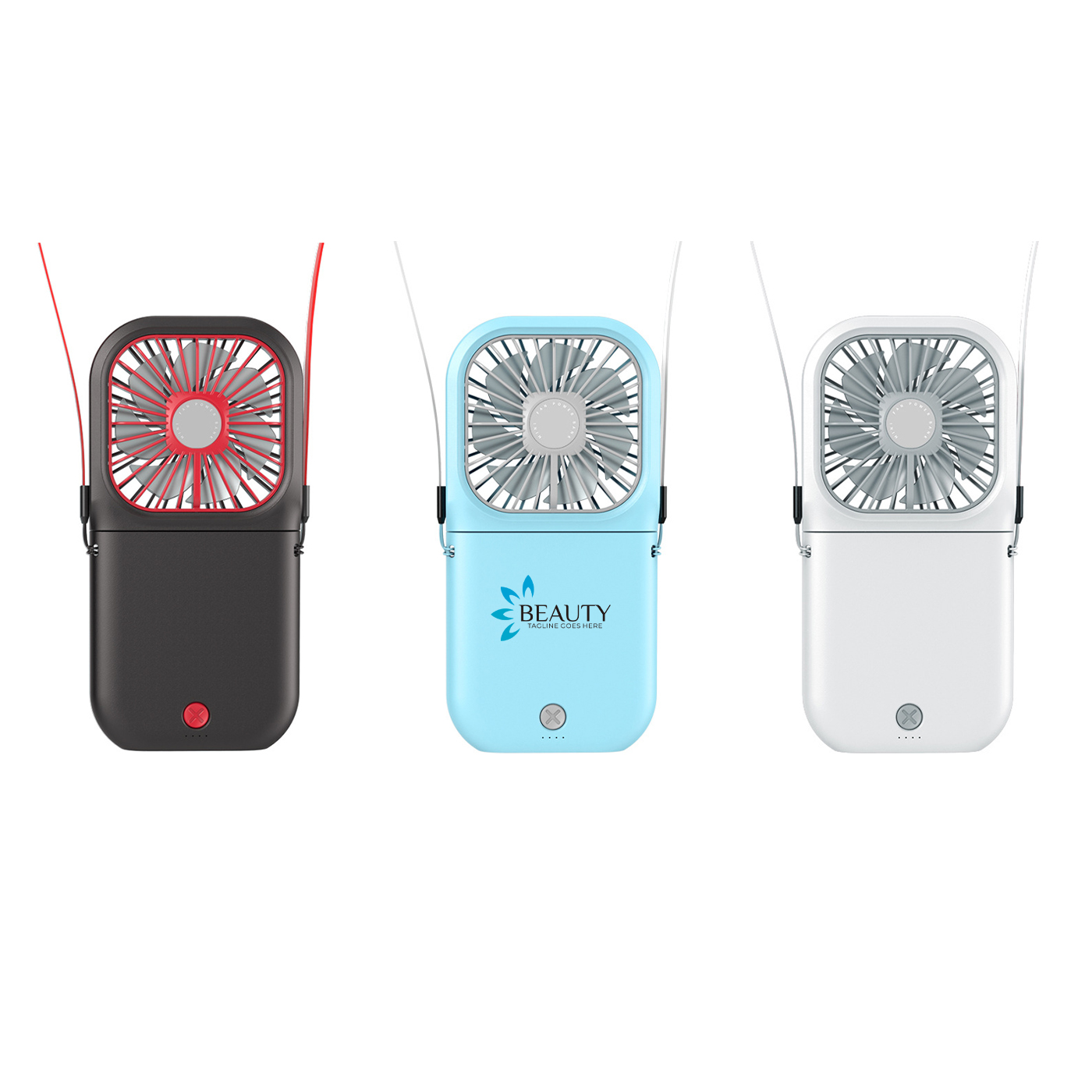 Portable Neck Fan With Phone Stand