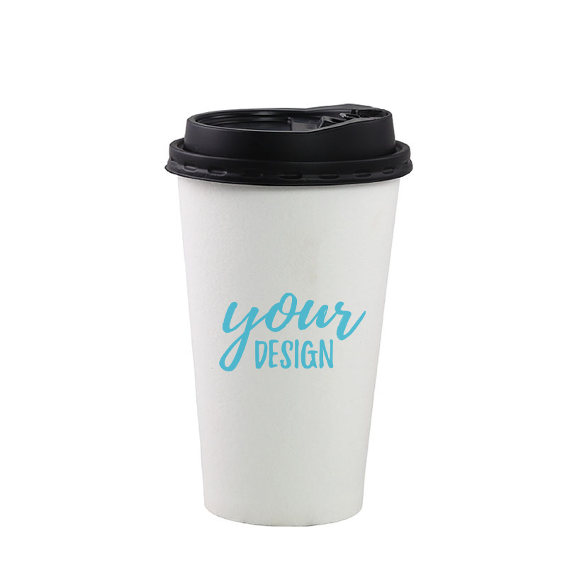 12 oz. Custom Printed Paper Cup With Lid