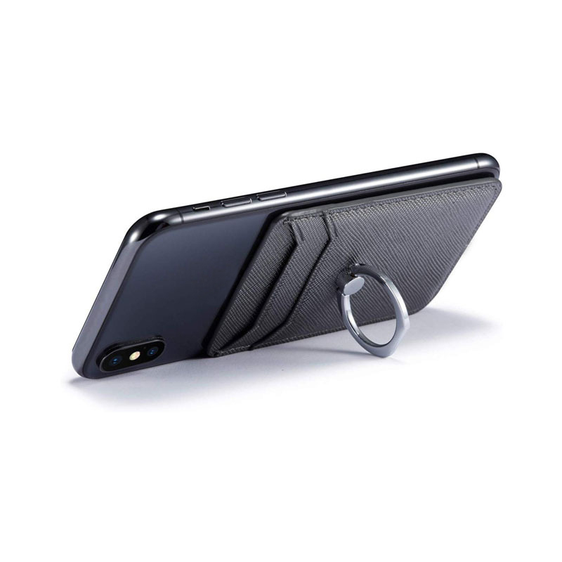 Phone Stick On Credit Card Holder With Ring2