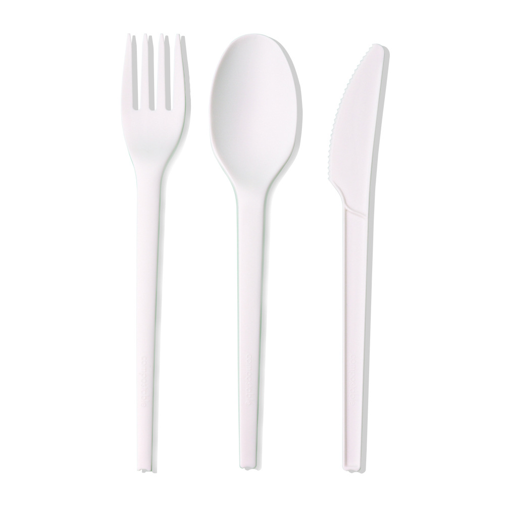 Eco-friendly Biodegradable PLA Fork Spoon And Knives