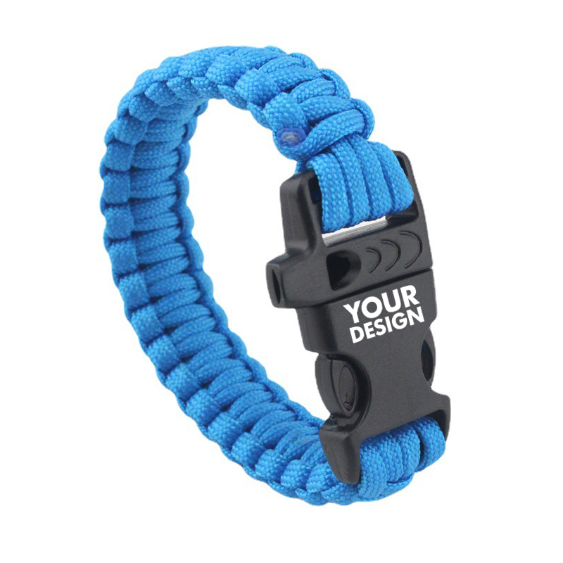 Survival Paracord Bracelet With Whistle1