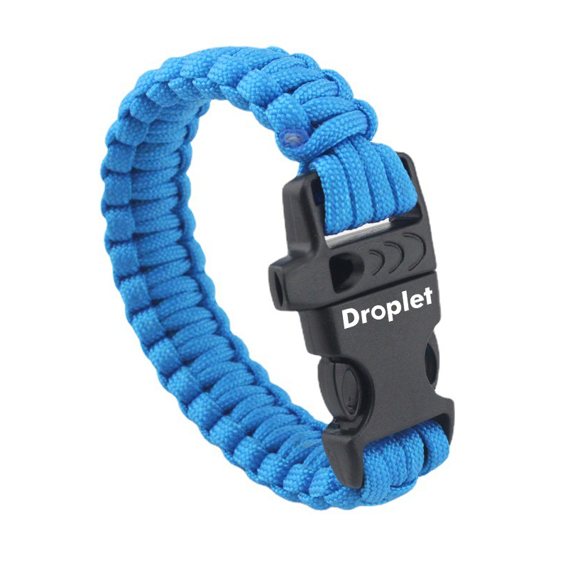 Survival Paracord Bracelet With Whistle