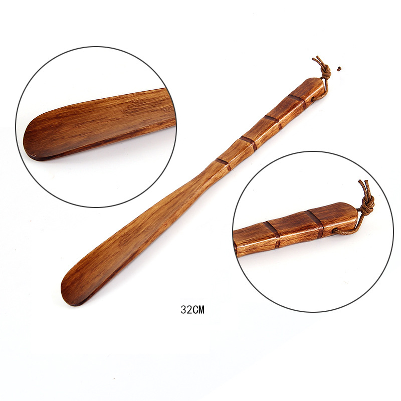 Long Handle Wooden Shoe Horn1