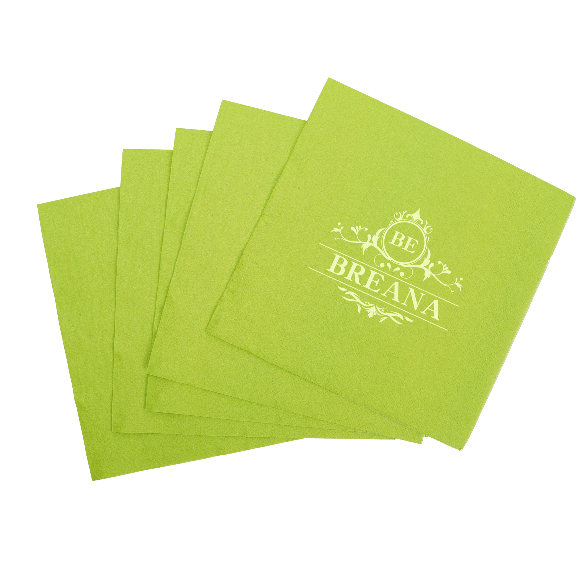 Personalized 3 Ply Printed Cocktail Napkins