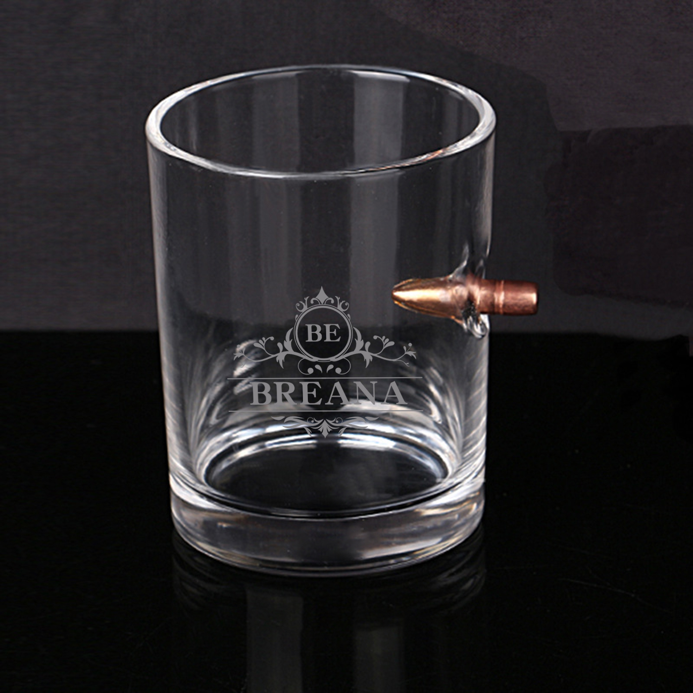 Custom Design Bullet Whiskey Glass 