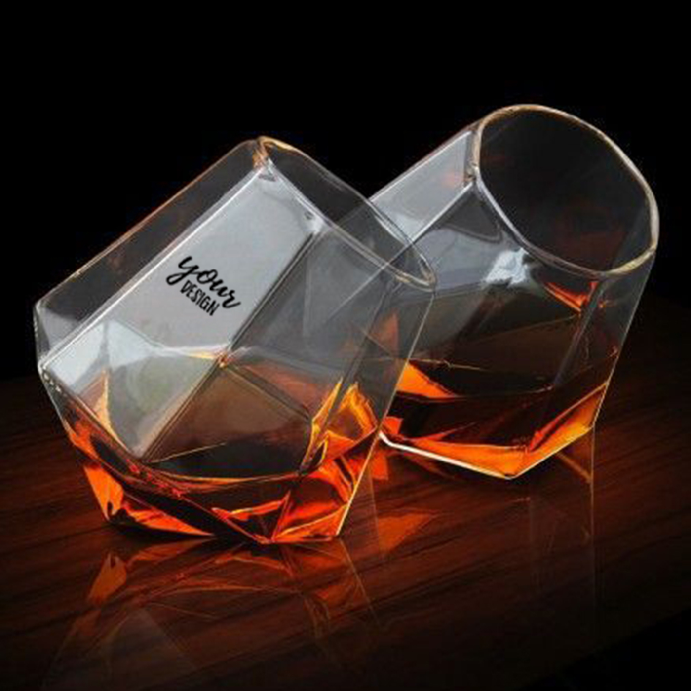 Diamond Shaped Unbreakable Whiskey Cups1