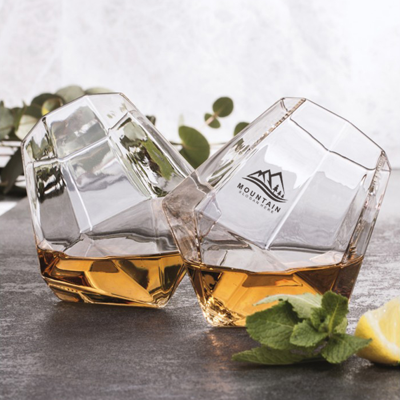 Diamond Shaped Unbreakable Whiskey Cups