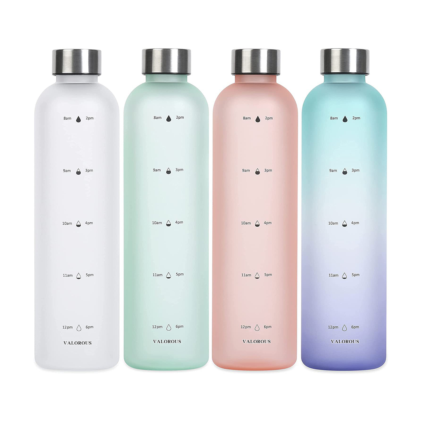 Water Bottle With Time Marker