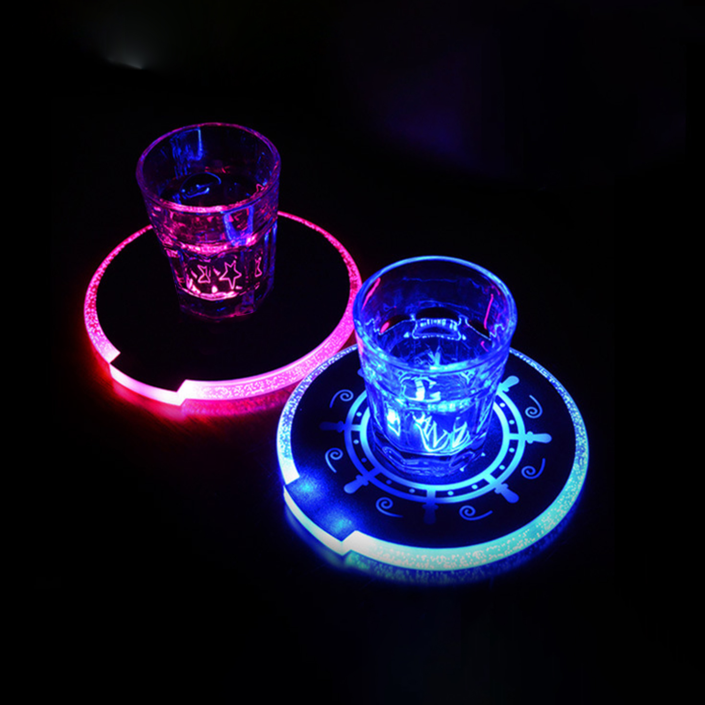 Custom Light Up LED Coasters 2