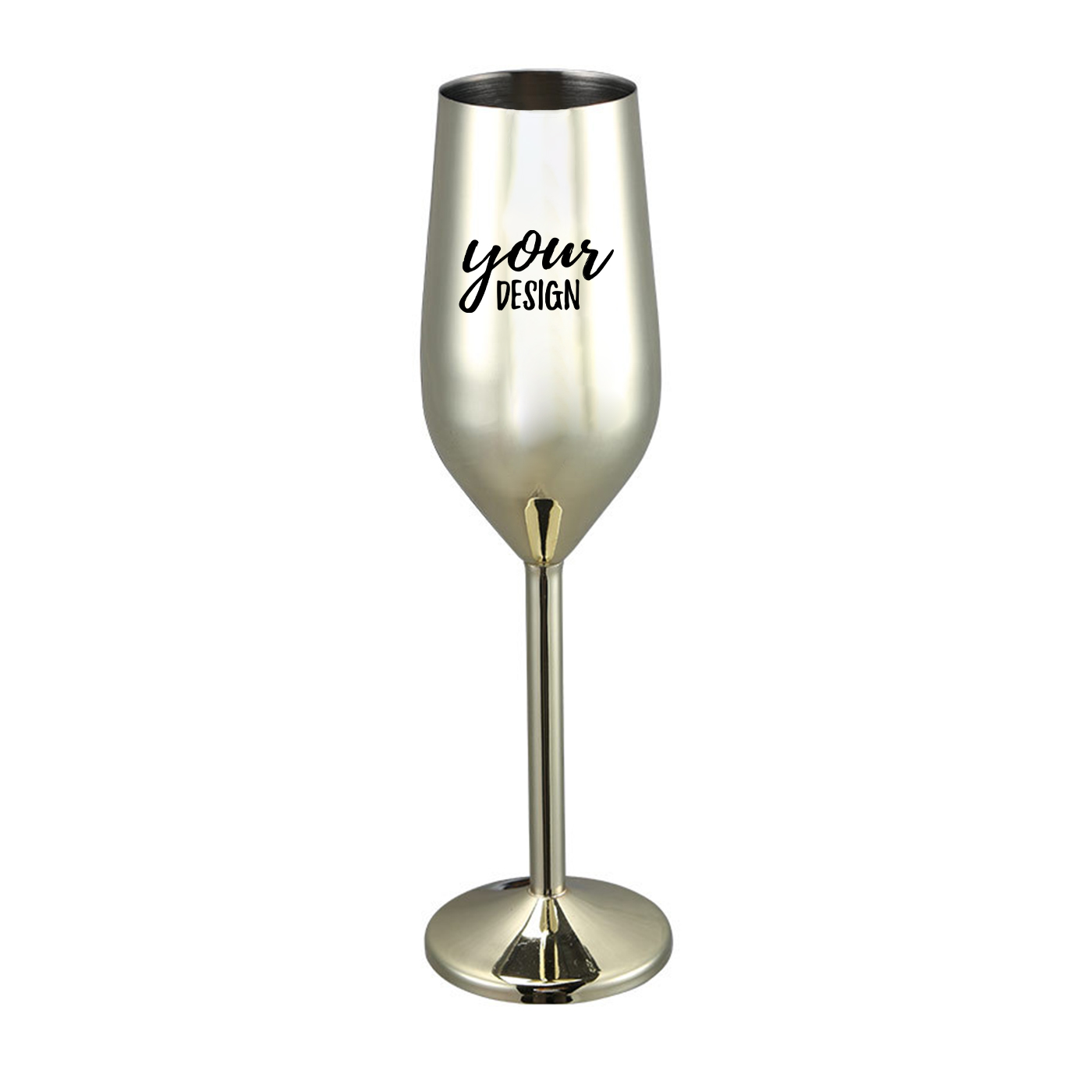200ml Metal Champagne Glass2