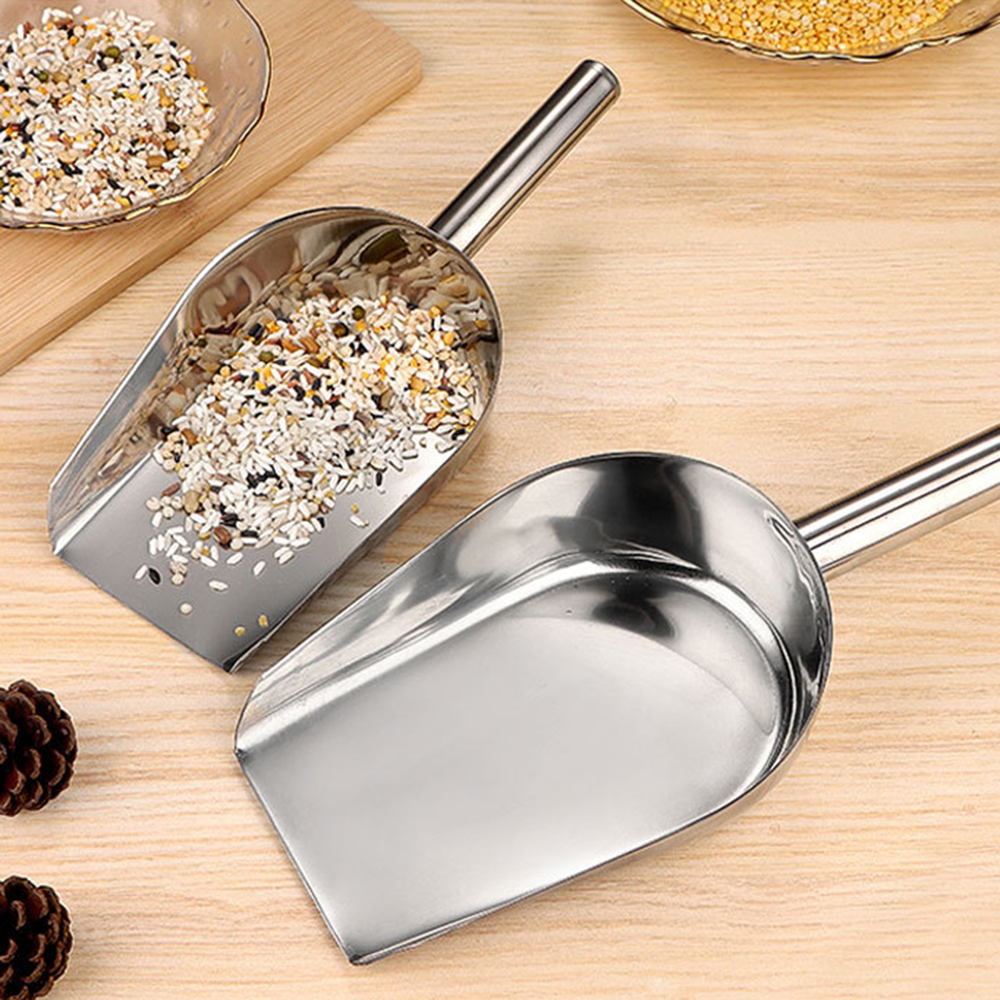 Large Stainless Steel Dry Ice Scooper3