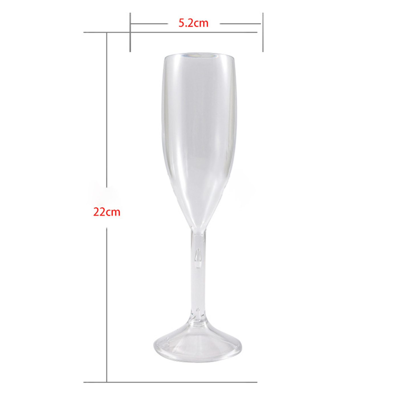 170ml Plastic Champagne Glass2