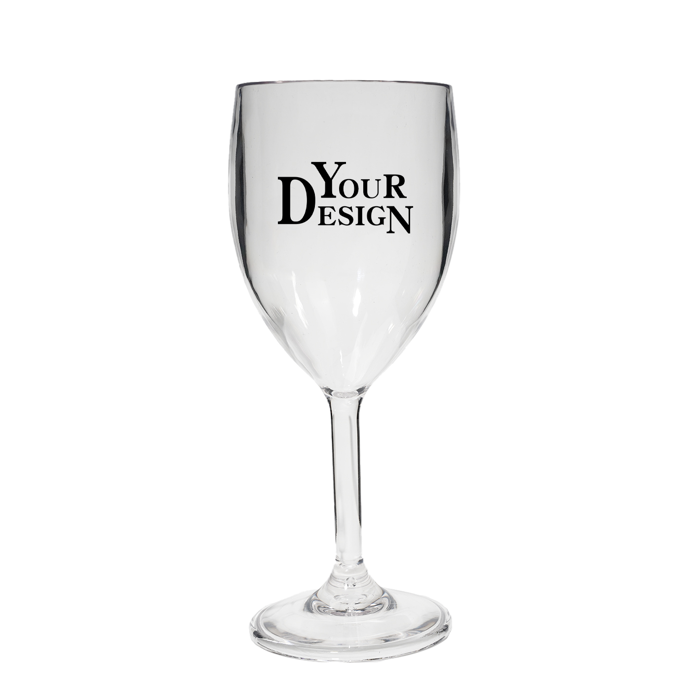 Personalized 10 oz. PC Plastic Wine Glass